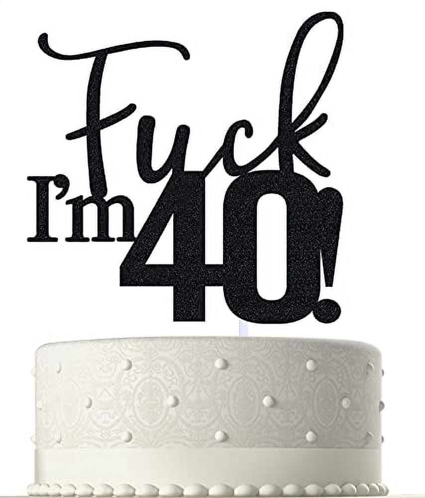 40th Birthday Cake Topper Men